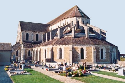 Rear view of Pontigny abbey