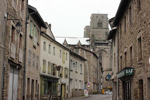 Street in the historic centre of La Chaise-Dieu