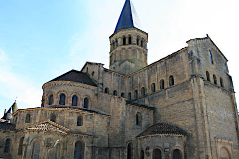 exterior and chevet of the basilica in Paray-le-Monial