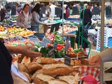 fresh bread stall