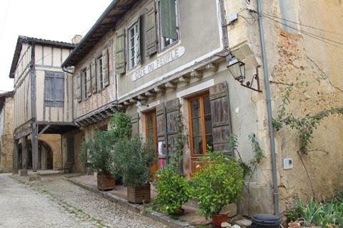 Traditional French cafe in Labastide d'Armagnac
