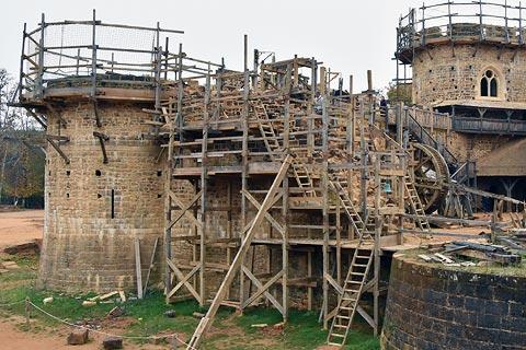 Work in progress at Chateau de Guédelon