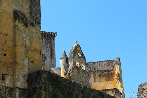 Various buildings at Commarque Castle