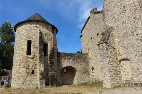 Fortified tower in the castle of Laroque