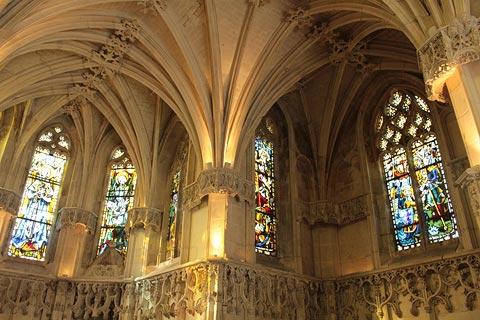 Inside the chapel at the Chateau d'Amboise