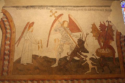 Frescoes in the church of Saint-Eutrope