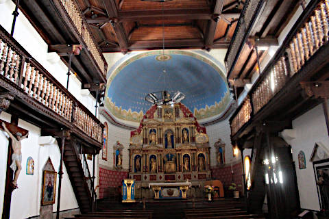 Altar with Virgin in church of Notre-Dame-de-l'Assomption