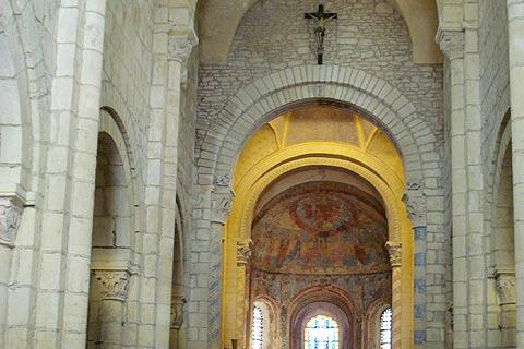 inside of church of Anzy-le-Duc