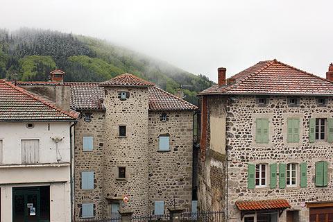 House with round turret in Allegre