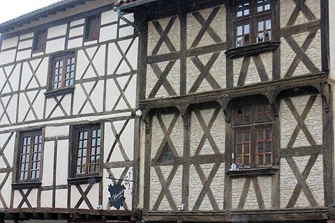 Colombage houses in Billom
