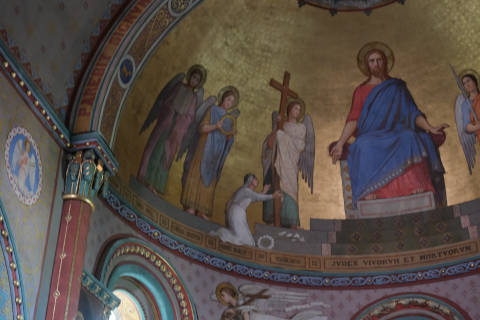 painting in the dome of the church of Sainte-Croix