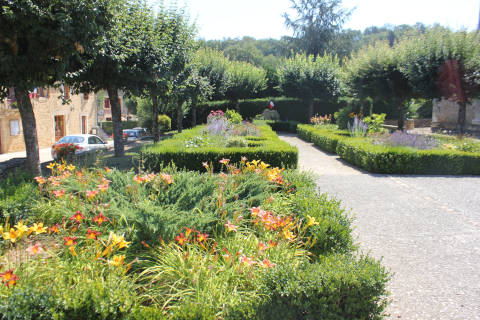 Pretty village gardens