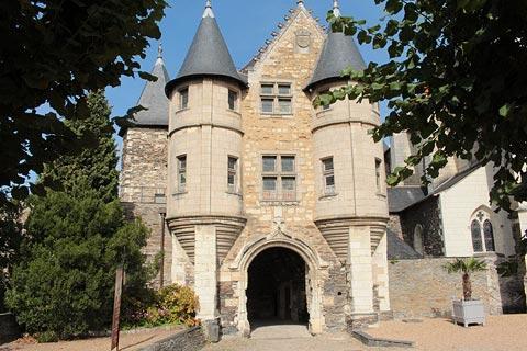 Fortified gateway in the grounds of Angers castle