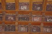 Decorative cornices in frejus cathedral cloisters