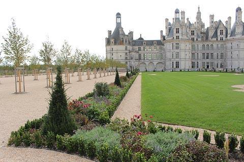 Gardens in front of Chateau de Chambord