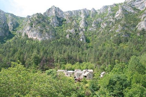 View of La Croze village