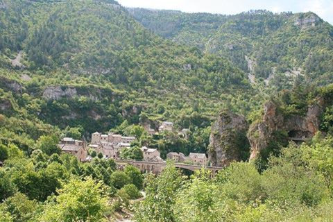 View of Gorges du Tarn at Saint-Chely-du-Tarn