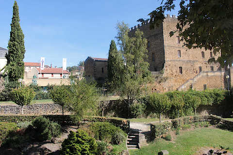 Park and castle ruins