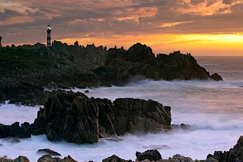 Scenery on Ile-Ouessant, island in Brittany