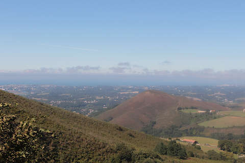 View from La Rhune mountain summit