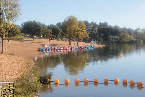 Leisure lake near Saint-Pee-sur-Nivelle