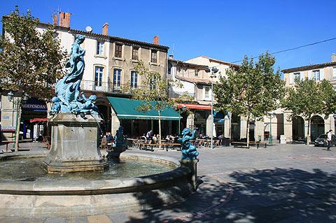 Place de la Republique in Limoux