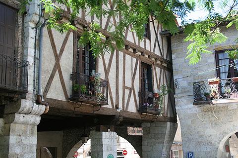 arcaded houses in town centre
