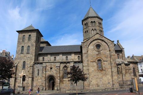 Notre dame basilica in Mauriac, Auvergne