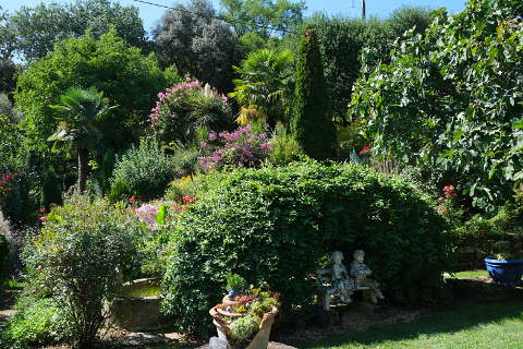 pond in the Jardin de la Ferme Fleurie