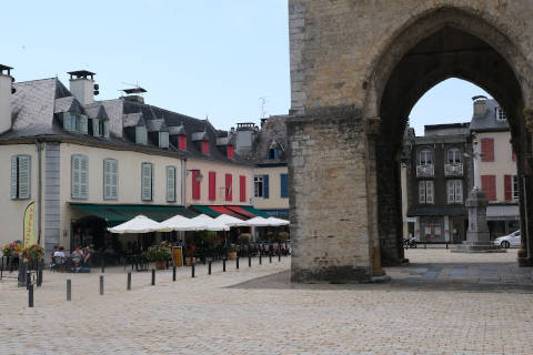 Porch and tower of the cathedral-Sainte-Marie