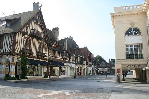 the casino and boutique shopping in Deauville