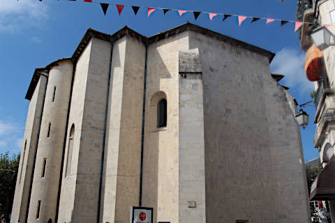 rear of the church in Saint-Jean-de-Luz