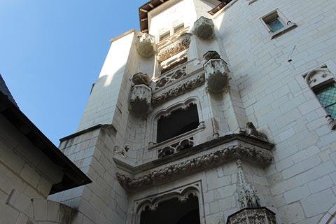 Renaissance period tower in courtyard of Saumur castle