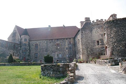 castle and courtyard
