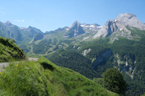 mountains around the col d'Aubisque