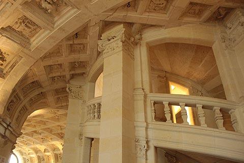 Double helix staircase in Chateau de Chambord
