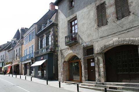 Street with arcades in town centre