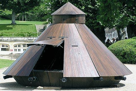 Plan for a tank at Chateau du Clos Lucé