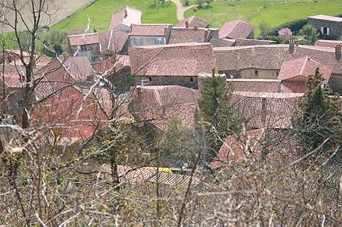 View across Usson from the statue of the Virgin