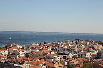 view from observatiore over Arcachon bay
