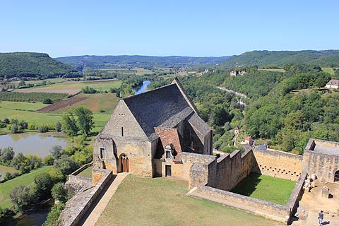 View across Dordogne from Chateau de Beynac