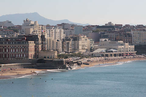 View from lighthouse to Biarritz