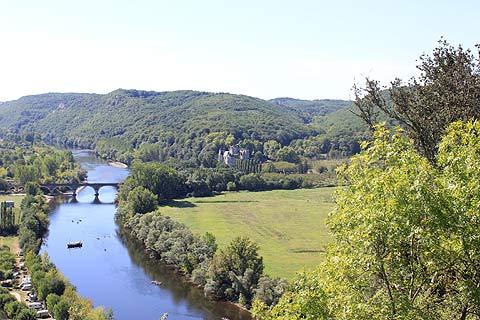 View from Beynac towards Castelnaud