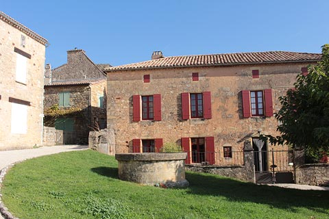 Stone house in centre of Biron village